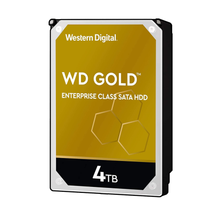 هارد اینترنال وسترن دیجیتال 4 ترابایت طلایی WD Gold( اصل )