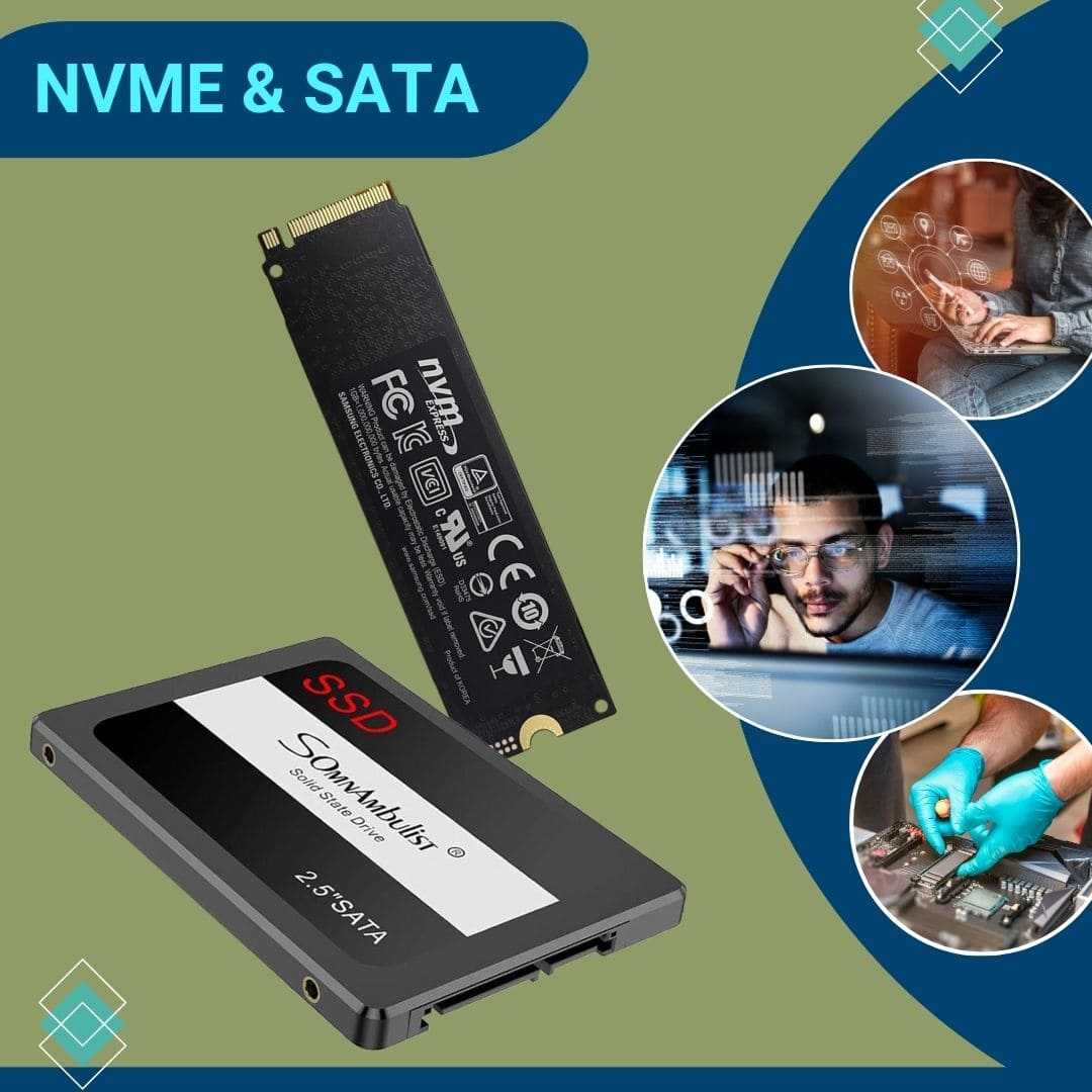 مقایسه عملکرد حافظه‌های NVM Express و SATA در کاربردهای مختلف
