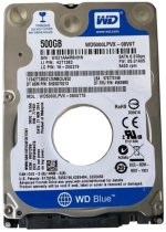 تصویر هارد ۵۰۰ گیگا بایت وسترن دیجیتال لپ تاپی