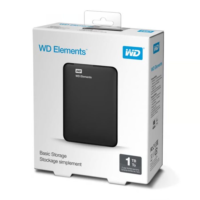 تصویر هارد اکسترنال وسترن دیجیتال مدل WD ELEMENT ( 1 ترابایت )
