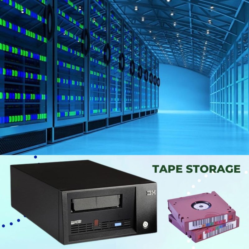 Tape Storage- فناوری قدیمی که هنوز هم در مراکز داده استفاده می‌شود.