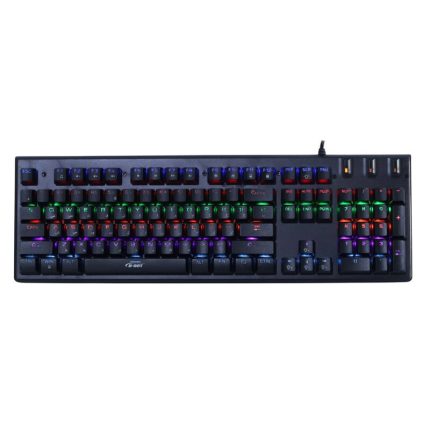 کیبورد سیم‌دار مکانیکال Dt983 RGB دی‌نت