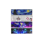 لیبل حروف کیبورد طرح رنگی