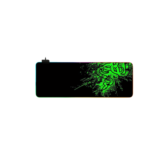 پد ماوس اپتیکال گیمینگ 30 در 70 سنگین طرح ریزر RGB