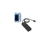 هاب 4 پورت USB03 سیم 1.20 پک آبی