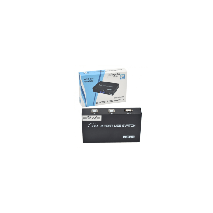 سوئیچ دستی 2 پورت USB رویال