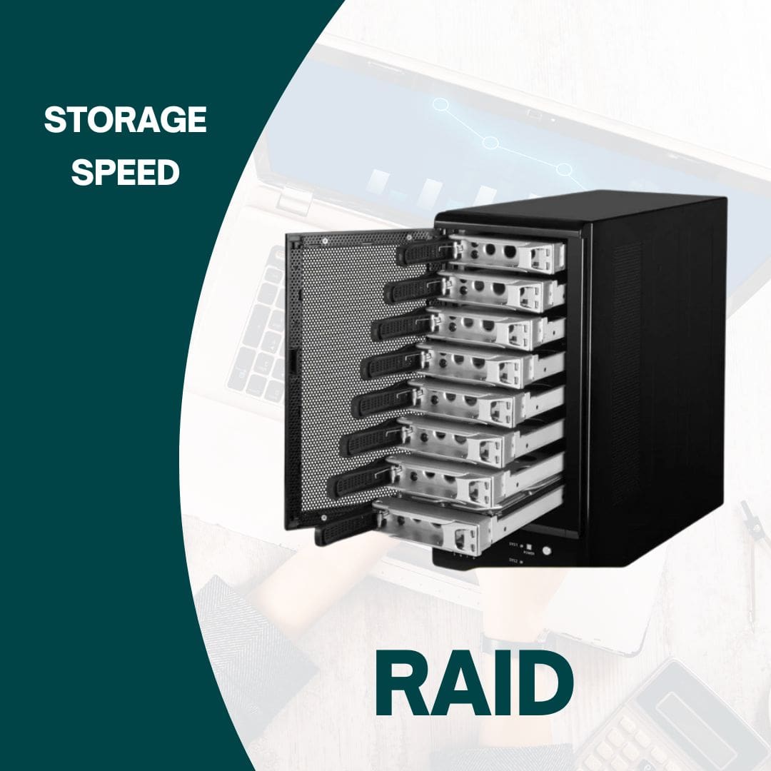 سرعت ذخیره‌سازی با RAID