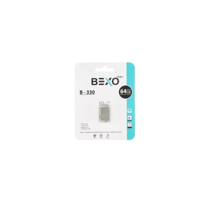 فلش مموری USB 2.0 BEXO مدل B-330 ظرفیت 64GB با گارانتی مادام تسویه دار