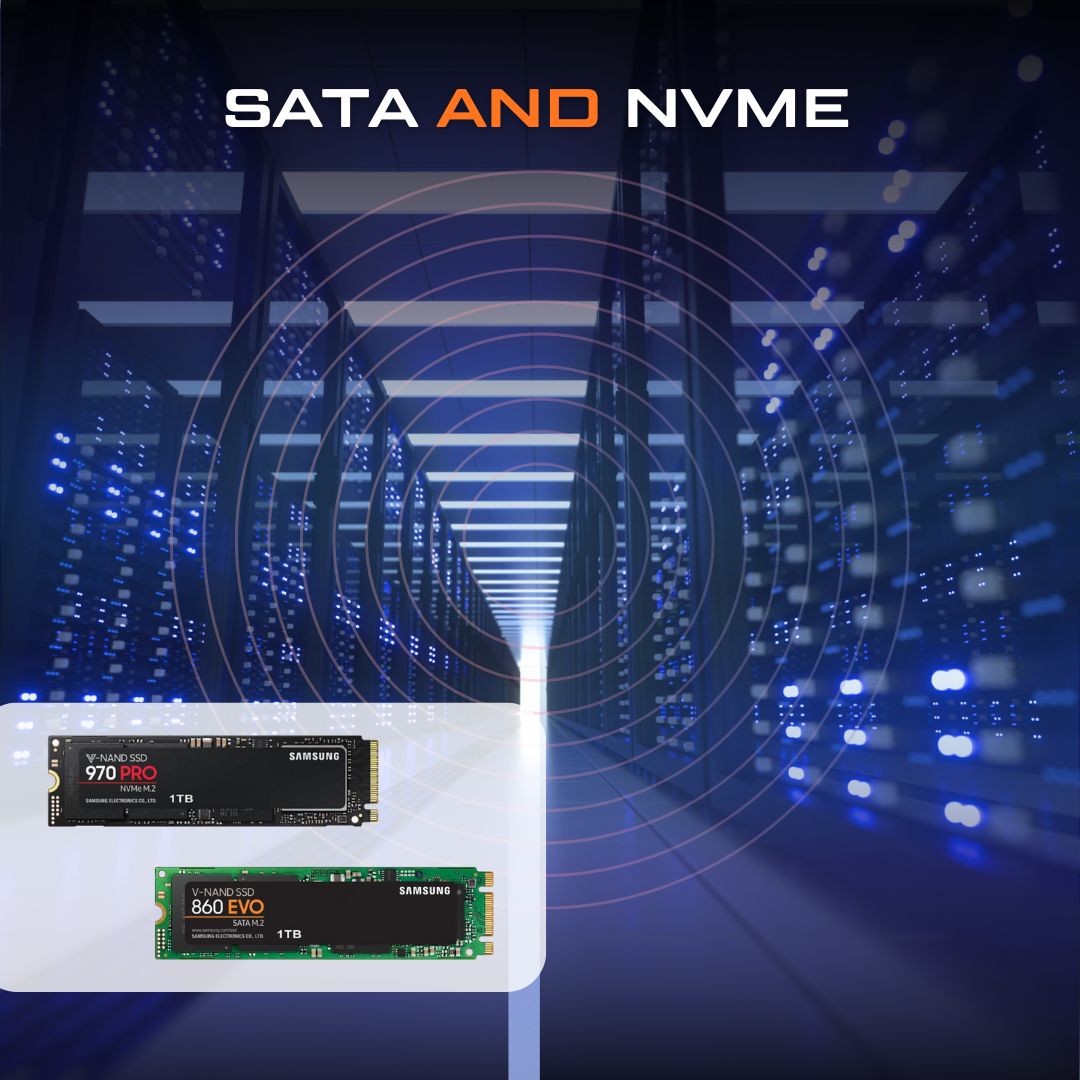 جایگاه SATA و NVMe