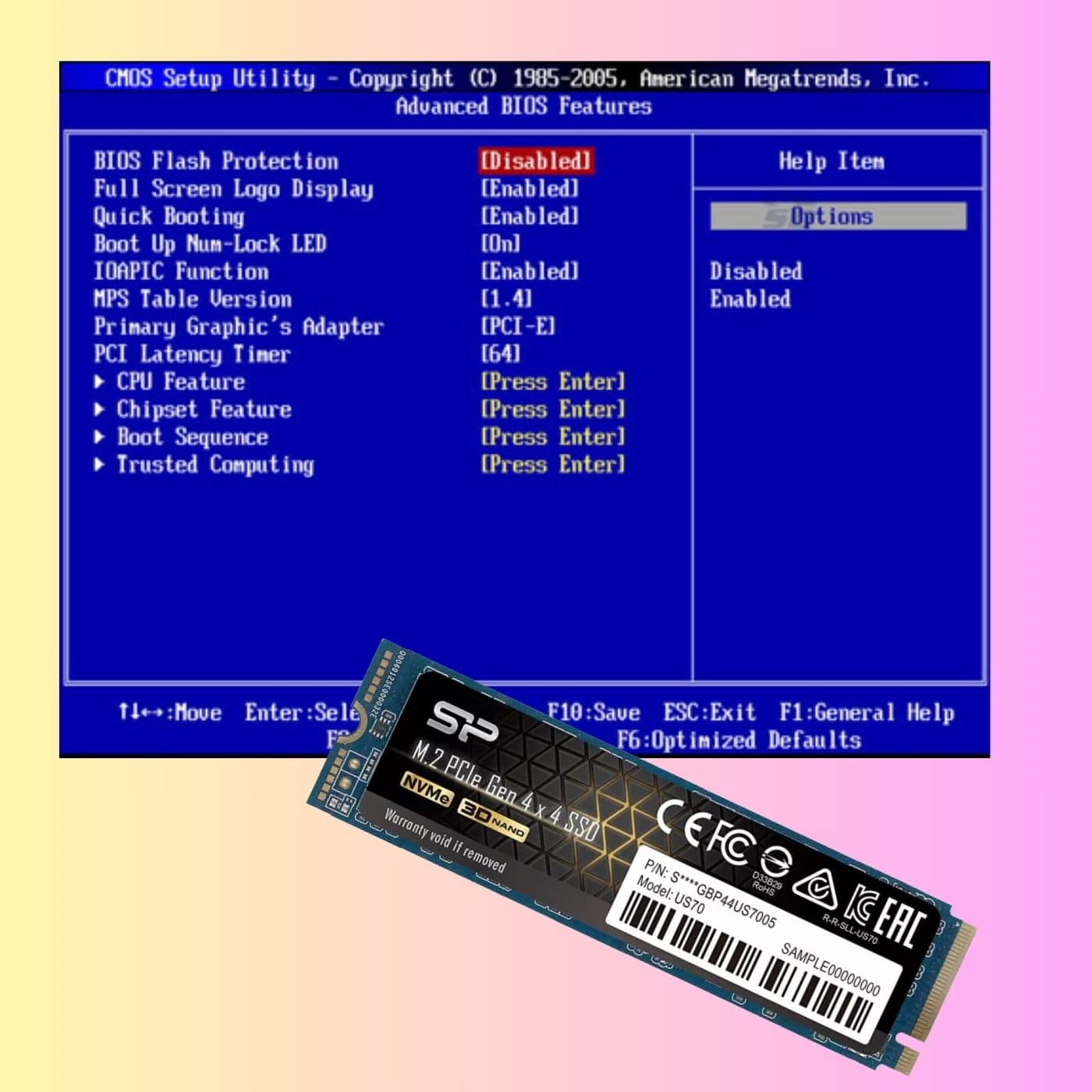 تنظیمات پیشرفته BIOS