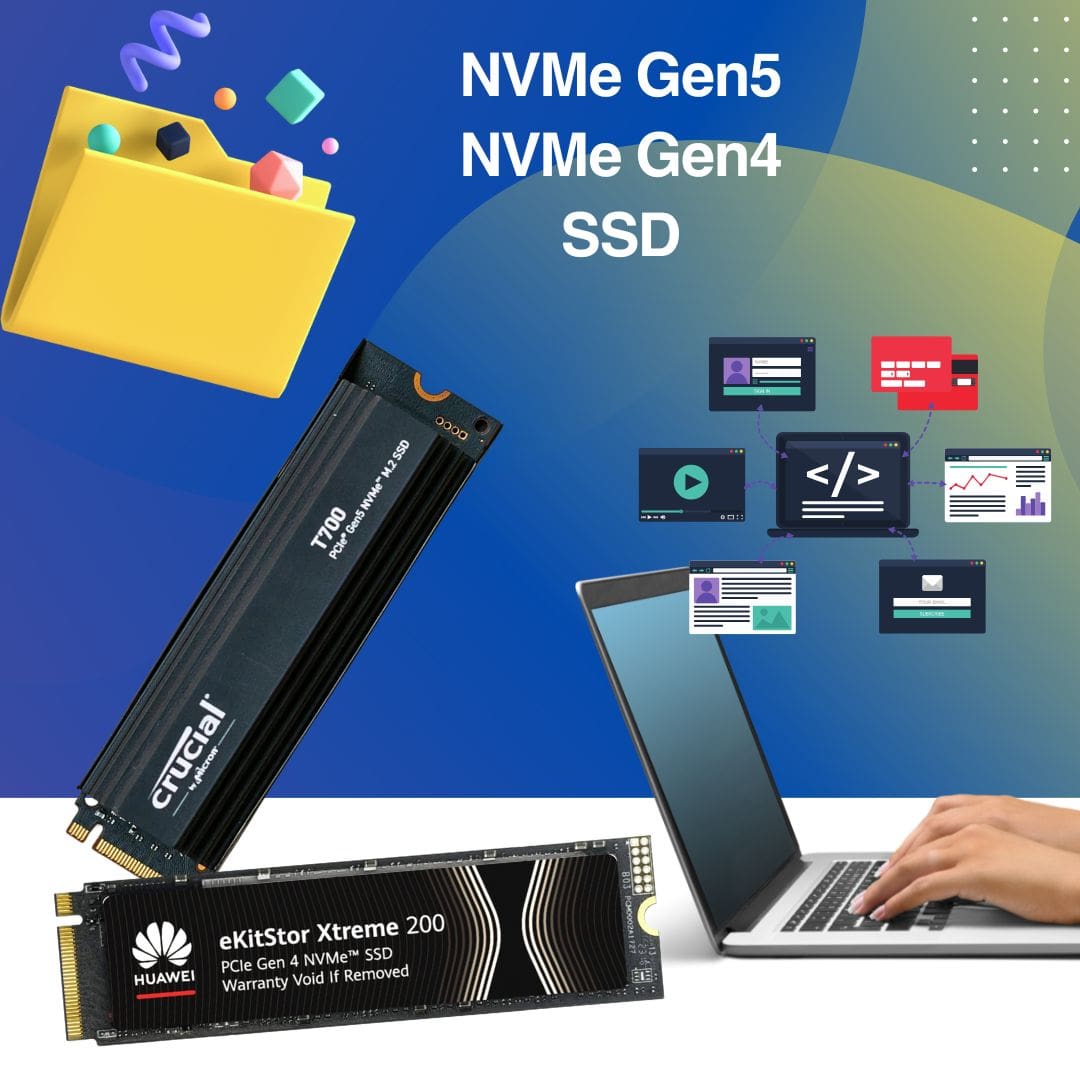 SSDهای NVMe Gen5 و Gen4
